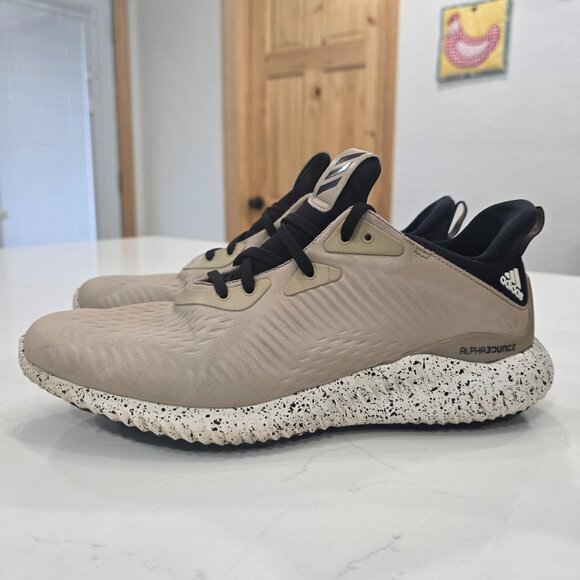 Adidas Alphabounce 1 'Trace Khaki' running shoe.  - Picture 9 of 12